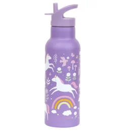A Little Lovely Company XL RVS Drinkfles: Unicorn Dreams