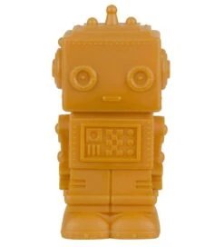 A Little Lovely Company Lamp - 14 Cm - Robot - Azteken Gold