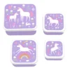 A Little Lovely Company Lunch & Snack Box Set UNICORN DREAMS