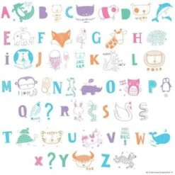 A Little Lovely Company Kids ABC Illustration Pack Pastel