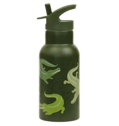 A Little Lovely Company RVS Drinkfles Crocodiles 350 Ml