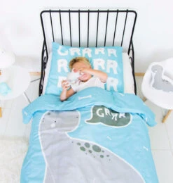 Kinder Dekbedovertrek Brontosaurus A Little Lovely Company -A Little Lovely Company Winkel image 153