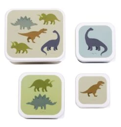 A Little Lovely Company Lunch & Snack Box Set Dinosaurs