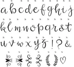 A Little Lovely Company 85 Lovely Script Letters